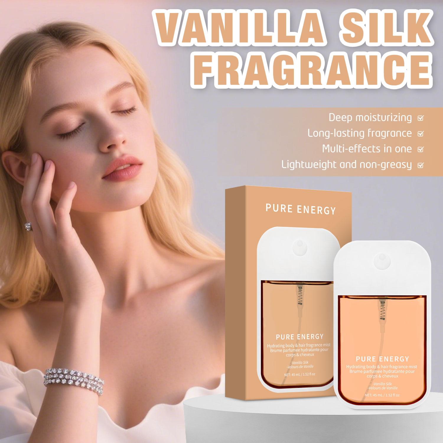 Ванильный бархатный туман для  – обзор и цена Fragrance Perfume For Hair